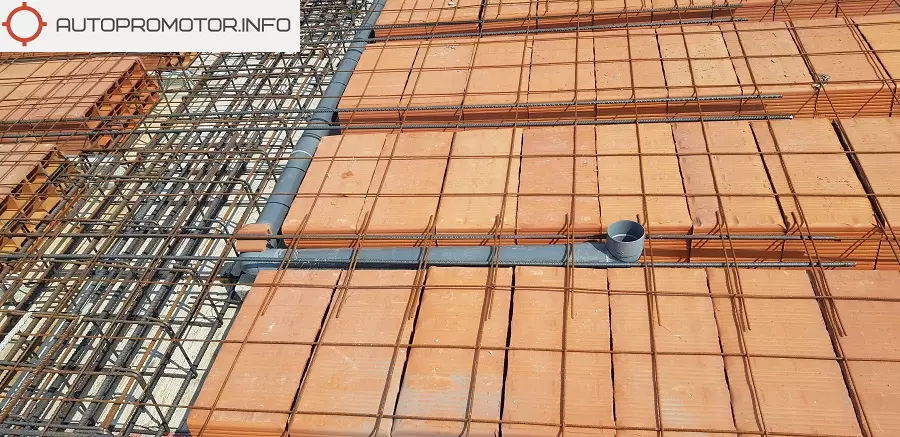 Desague cubierta en forjado
