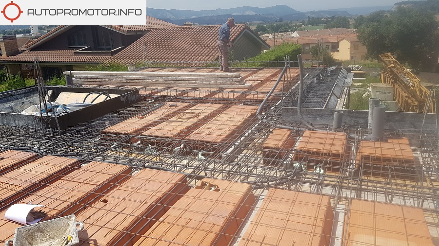Encofrado de techo de hormigon